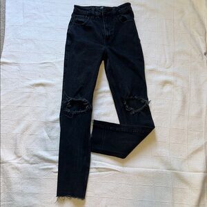 Hollister Black Ripped Skinny Jeans